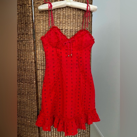 ☎️❤️ Hello Molly Red Mini Dress ❤️☎️ Size Small (8) Excellent Condition RRP $85 - Picture 13 of 13